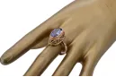 Alexandrite 14 كارت من الذهب الأحمر الوردي خاتم أسلوب فينتاج vrc374r
